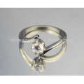 Silver estate wedding diamond rings,stackable rings silver jewelry